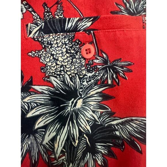 BUSHWACKER PENCIL SKIRT SPANDEX BLEND RED BLUE FLORAL WOMENS 6 - Picture 4 of 7